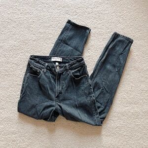 Abercrombie Curve Love Black Mom Jeans
